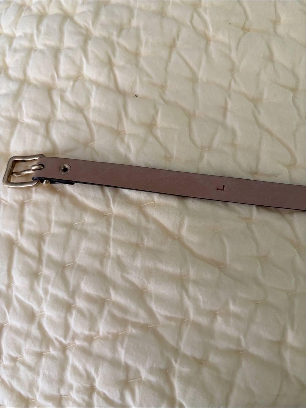 J. Crew Black Skinny Patent Leather Belt with Gold Buckle - Picture 4 of 5